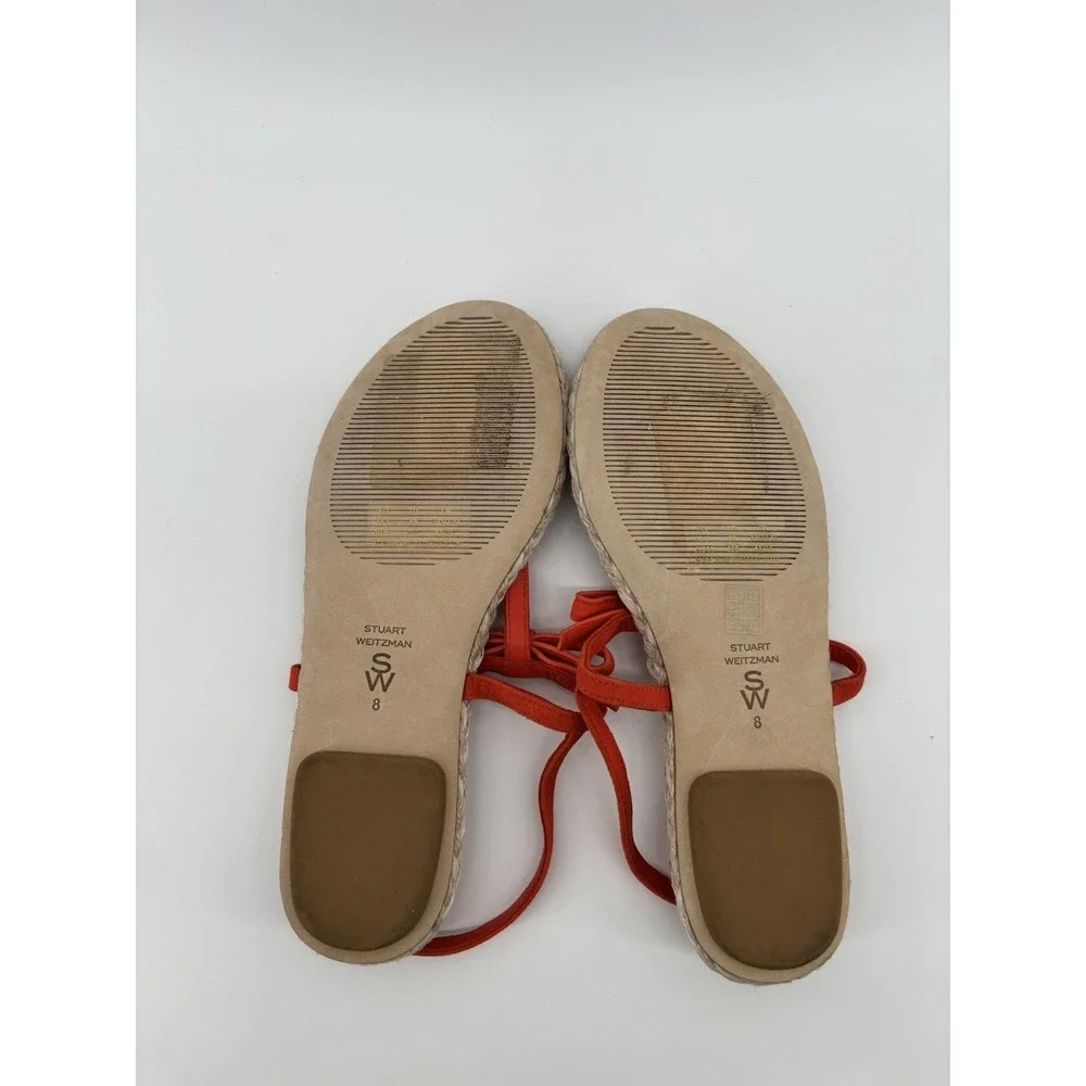 Stuart Weitzman Felicity Slingback Espadrille Sandal Sz 8 Resortwear Chic $295